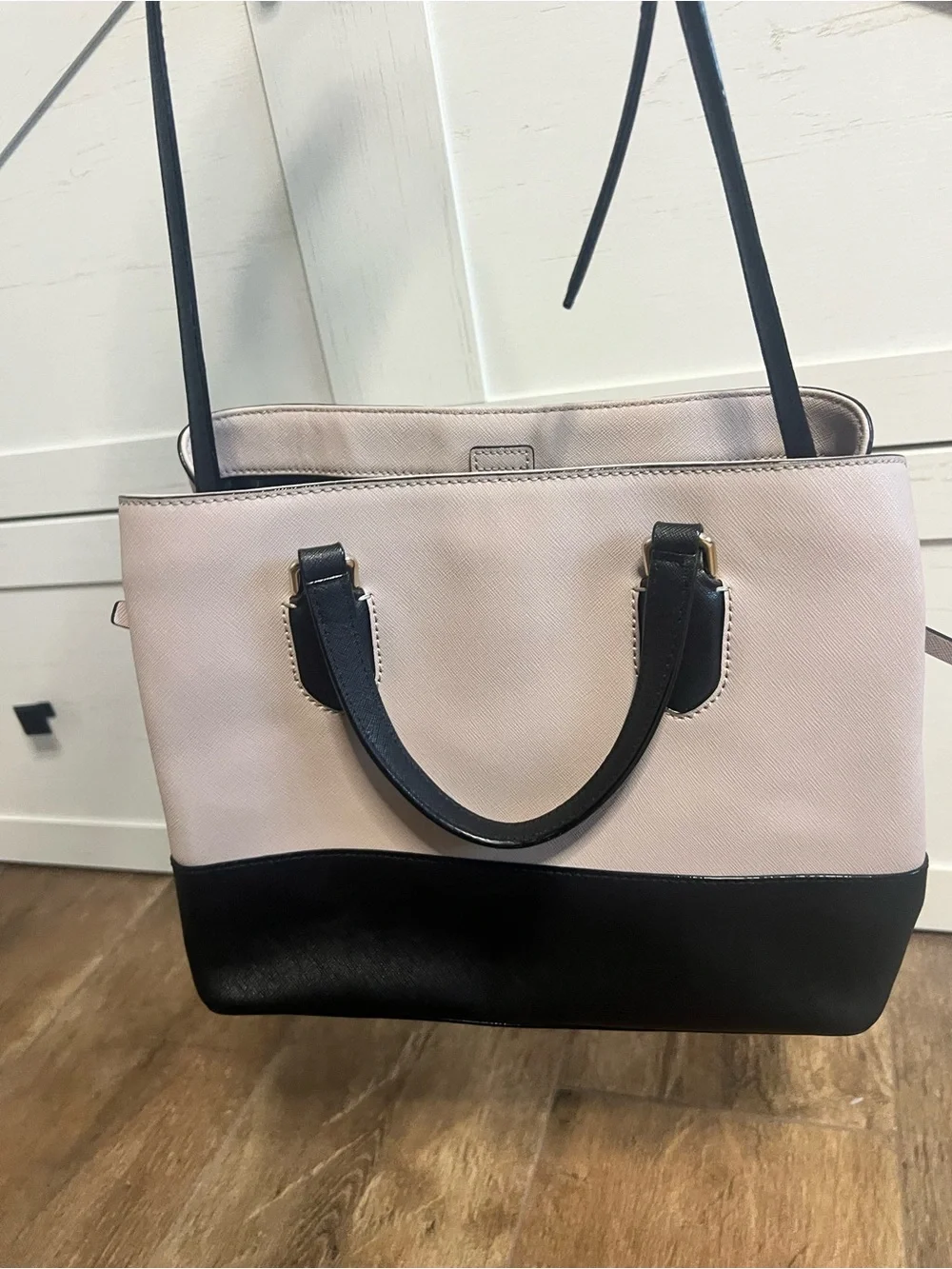 Kate Spade Laurel Way Saffiano Leather Colorblock Satchel Bag